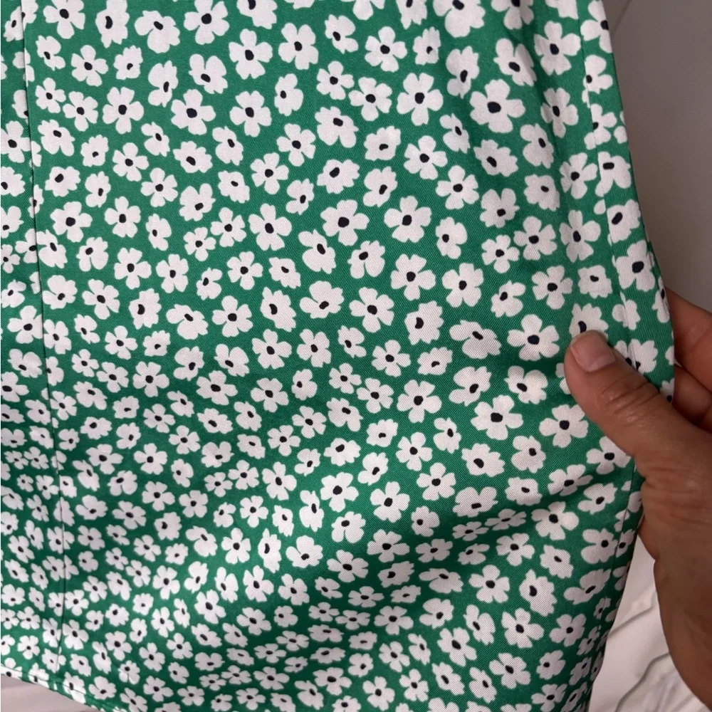 Loft Floral Slit Midi Skirt SZ 6